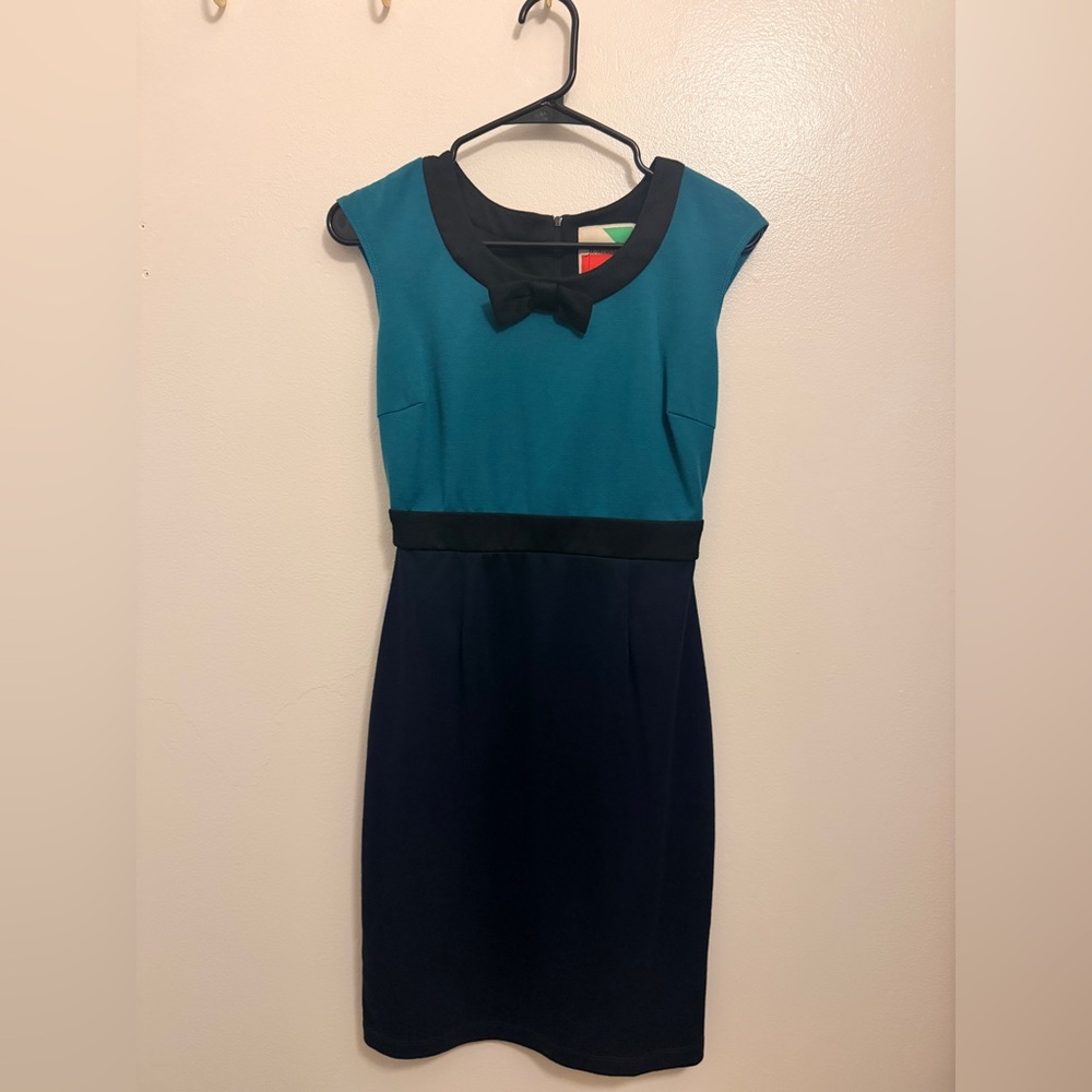 ▪️Mod Cloth▪️ Teal and Navy Dress